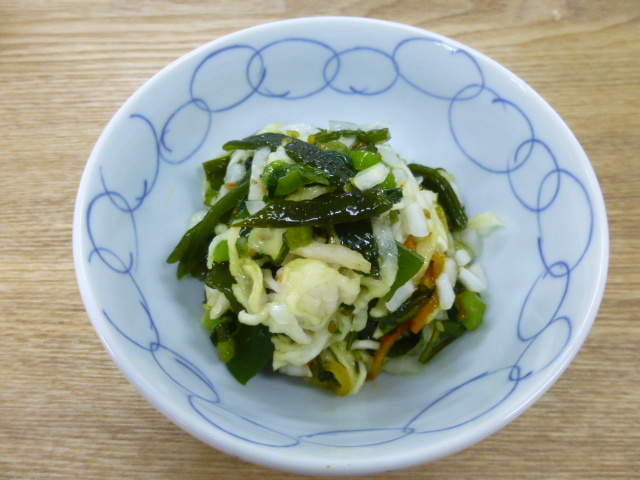 野沢菜わかめサッパリサラダ