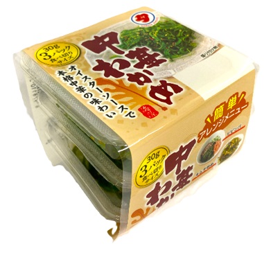 3連カップ　中華わかめ