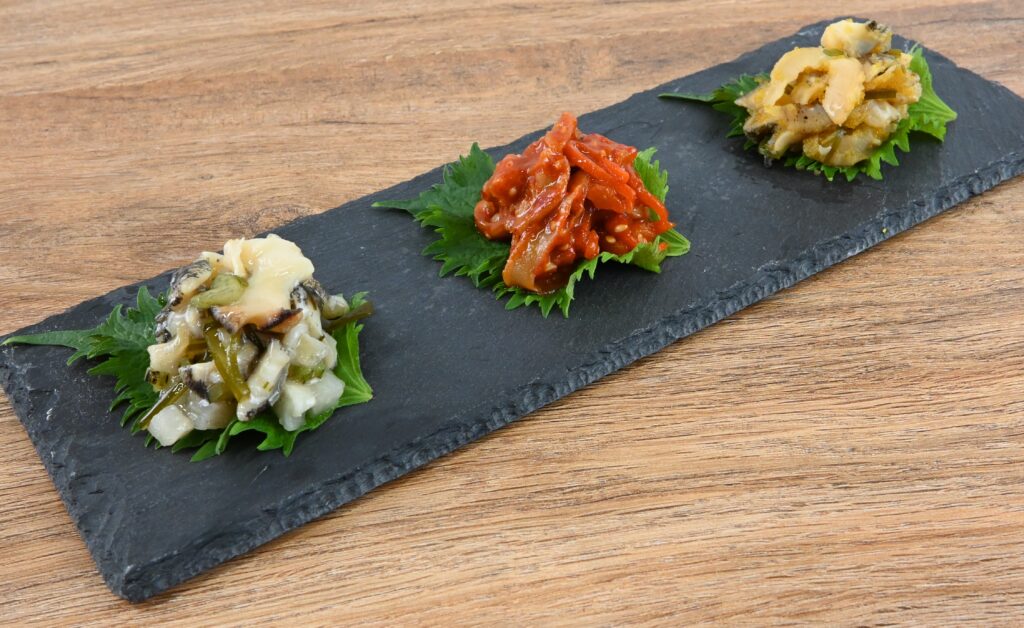 珍味盛合せ（貝鮮三点）